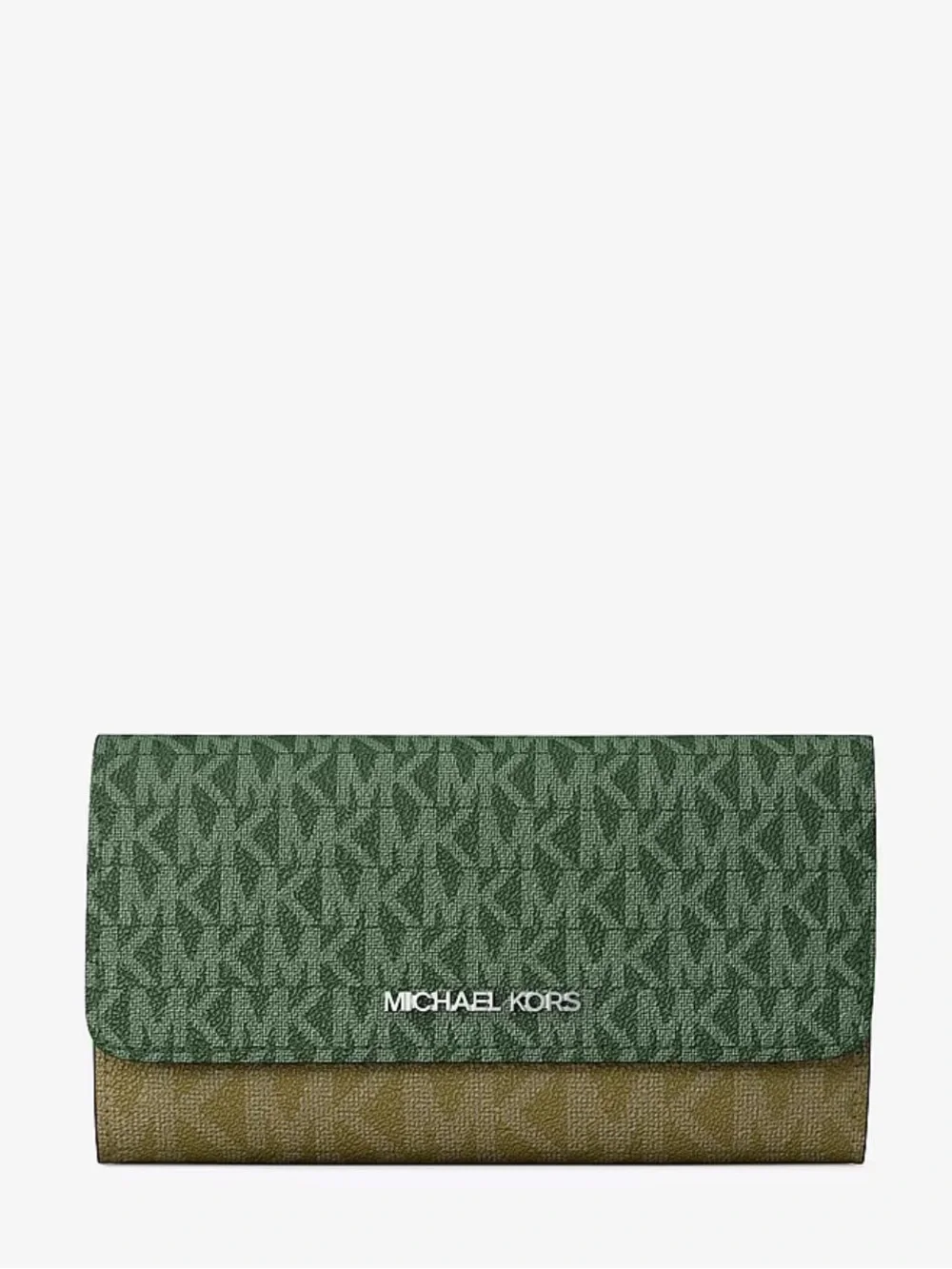 Michael Kors Jet Set Travel Signature Logo Tri-Fold Wallet